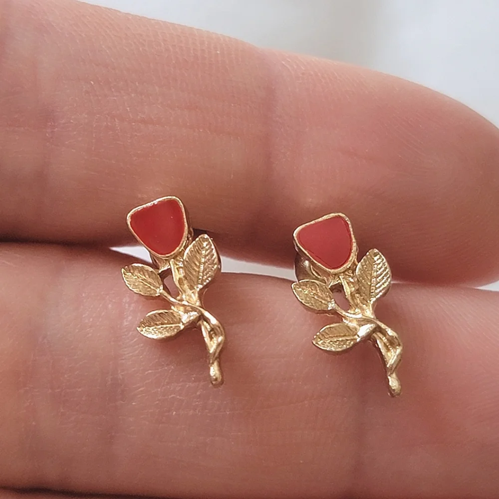 Rose Stud Earrings